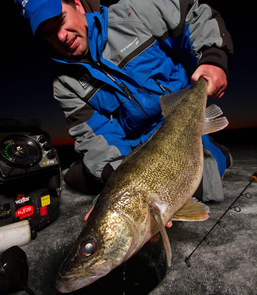 Looking to catch more walleye this winter?  Work the grave yard shift on many bodies of water.