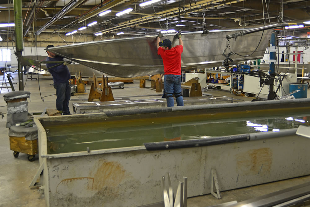 All hulls are tank tested to guarantee watertight construction.