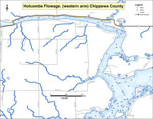 Holcombe Flowage (1 of 3) Topographical Lake Map