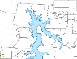 Cedar Lake (North) Topographical Lake Map