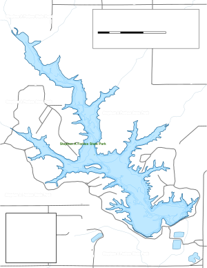 Forbes Lake Topographical Lake Map