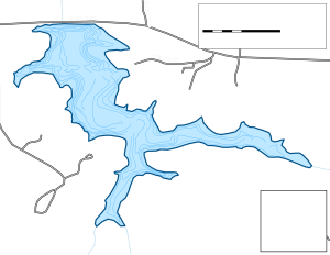 Lake George Topographical Lake Map
