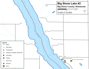 Big Stone Lake 2 Topographical Lake Map