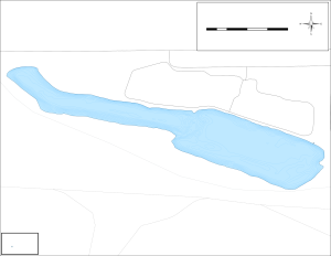 Casselton Reservoir Topographical Lake Map